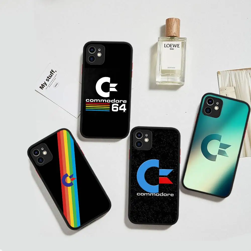 

C-Commodore 64 For IPhone 16 15 14 Plus 13 12 11 Pro Max X XS MAX Translucent Matte Shockproof Cover