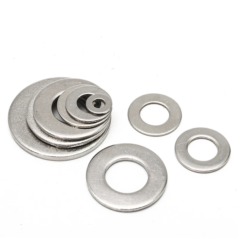 M1.6/ M2/ M2.5/ M3/ M4/ M5/ M6/ M8-M22 Large Flat Washer 304 Stainless Steel Big Metal Gasket Meson Plain Washers Din9021