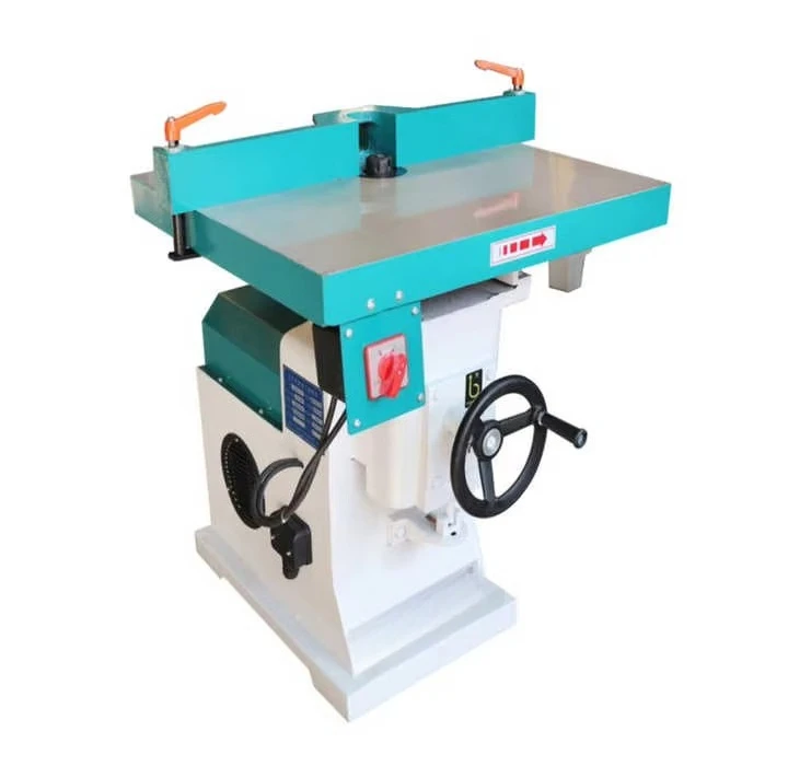2.2kw Single Axis Sliding Table Spindle Moulder Wood ShaperFurniture Slotting Acrylic Edge Trimming Wood Spindle Moulder Machine