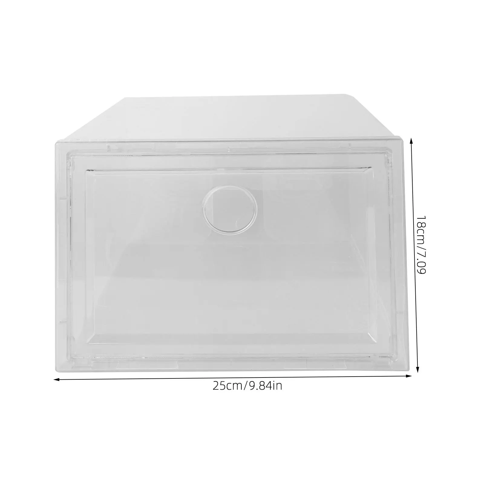 

1Pcs Sturdy Shoes Storage Box High Quality Transparent Plastic Dustproof Case Simple Design Easy Clean Visual Window for Quick