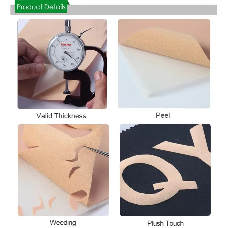 Vestuário moda logotipo transferência de calor 3D rebanho transferência de calor vinil Htv para vestuário