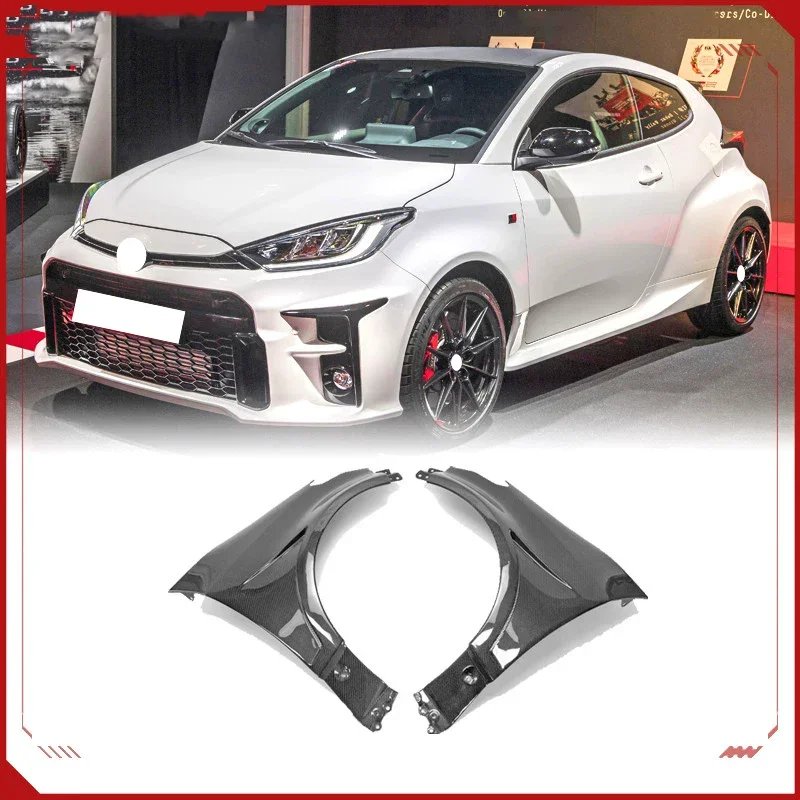 

Для Toyota GR Yaris крыло из углеродного волокна, модифицированный передний бампер, крыло, комплект объемного кузова