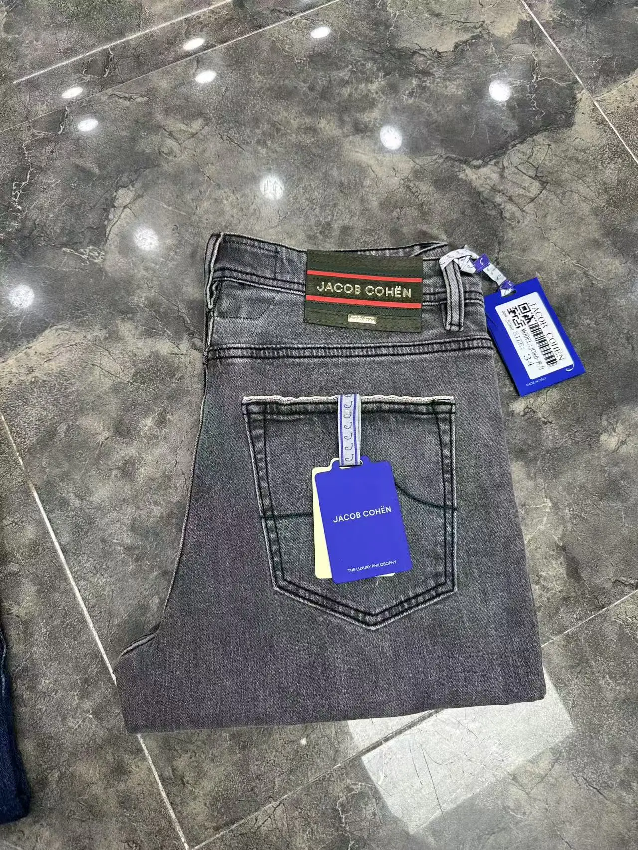 OECHSLI Jeans Thick Cotton Men - Embroidery Jacket Jeans recension och pris
