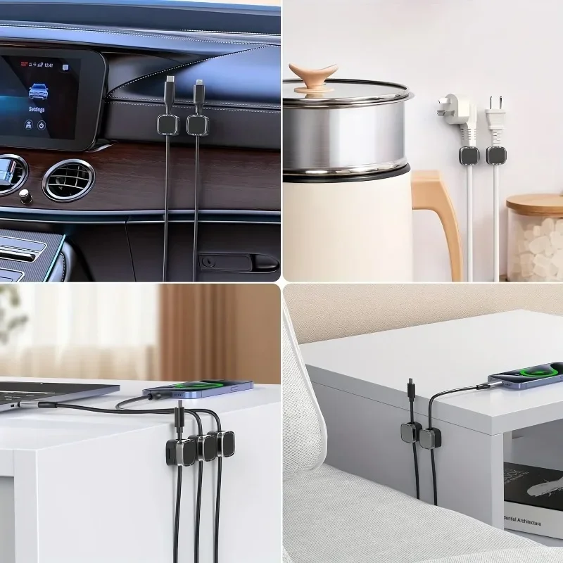 6 шт., магнитные зажимы для кабелей