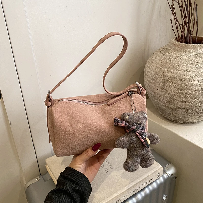 

Модные однотонные сумки через плечо из искусственной кожи на молнии для женщин 2026: высококачественные, популярные, дизайнерские молодежные сумочки