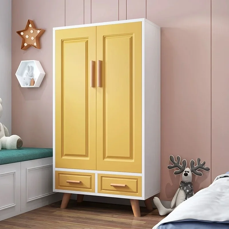 

Door Makeup Wardrobe Closet Modern Minimalist Nordic Garden Wardrobe Exterior Doll System Baby Wooden Guarda Roupa Furniture
