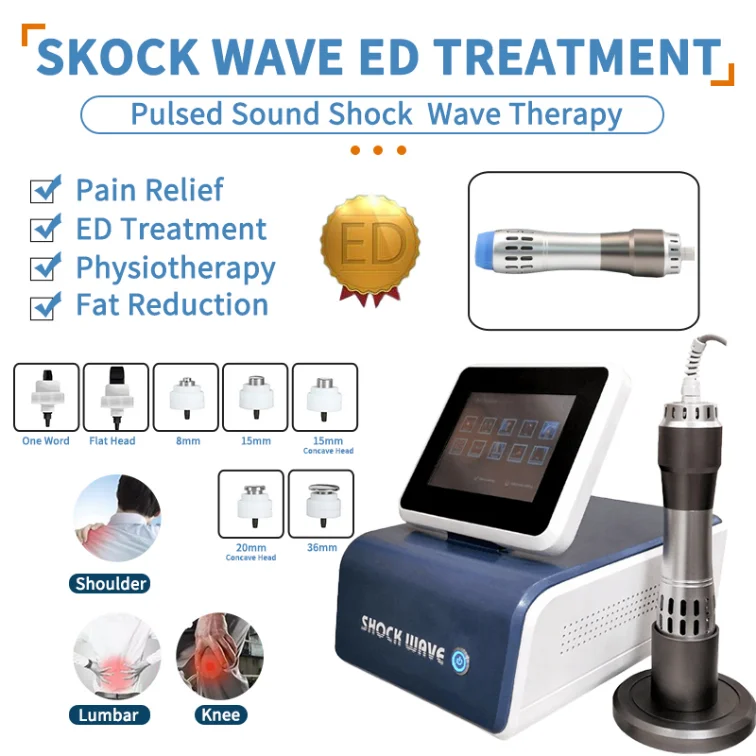 

New Design Shockwave Therapy Equiments High Speed Physiotherapy Acoustic Ed Physical Extracorporeal Shock Wave Pian Removal