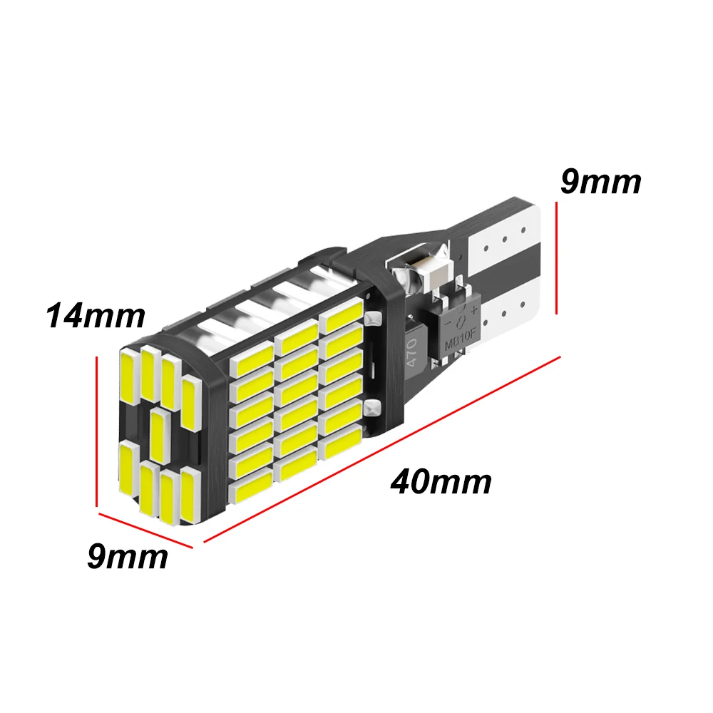 4Pcs W16W T15 921 LED Canbus Reverse Light Blub Back Up Lamp For E65 E66 E67 F01 F02 F03 E70 X5 E92 E81 E82 E88 1 3 7 Series