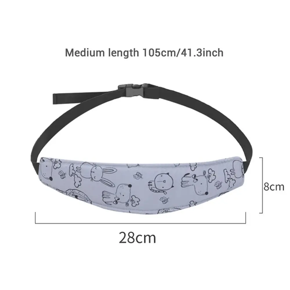Universal Adjustable Car Seat Head Support Head Support Anti-static Children Stroller Fastening Belt Saftey Pillows
