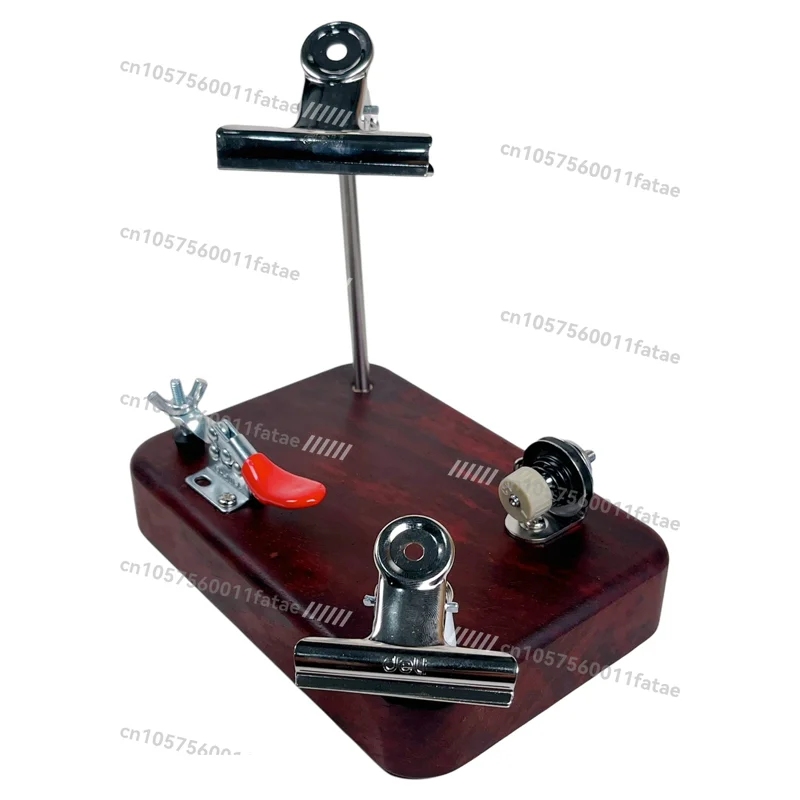 

Hand Braided Rope Holder Small Mini Wood Braided Frame Worktable Braided Rope Square Portable Holder