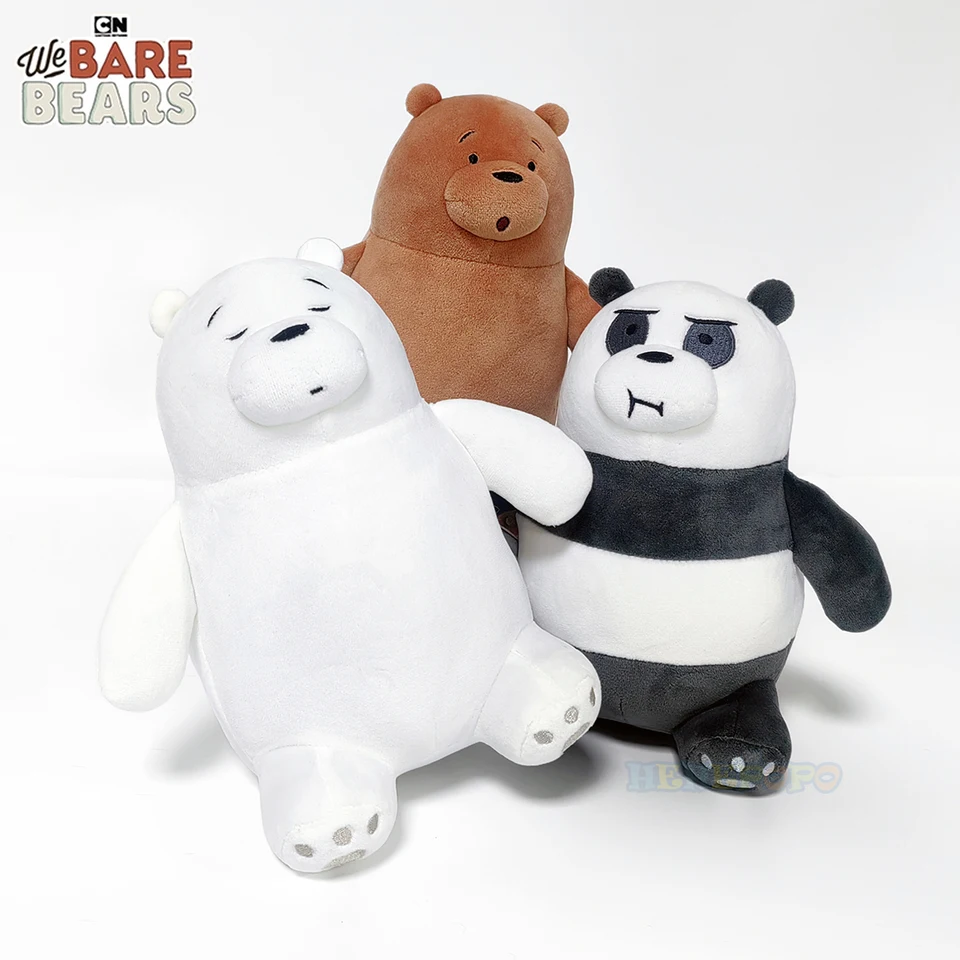 We Bare Bears Plush Toy New 20cm Sitting Grizzly Panda IceBear