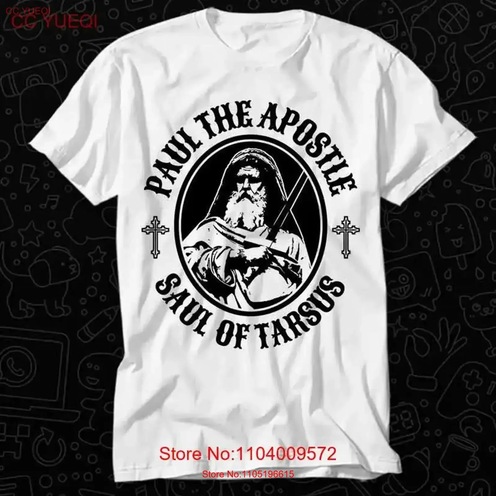 Фото Футболка с христианской библейской Библией Иисуса Апостола Пола для взрослых, винтажная музыка, лучший фильм OZ426, винтажная стираная графика