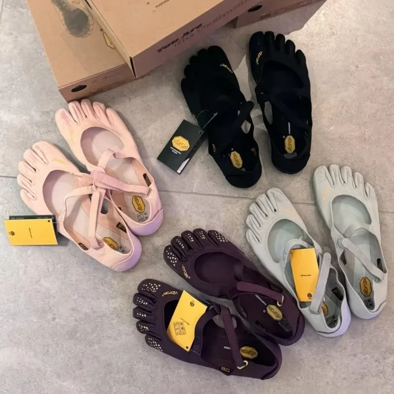 Scarpe Vibram V-Soul Fivefingers, modello Five Fingers, da donna, per pilates, allenamento indoor, fitness, yoga e danza, con design a dita separate.