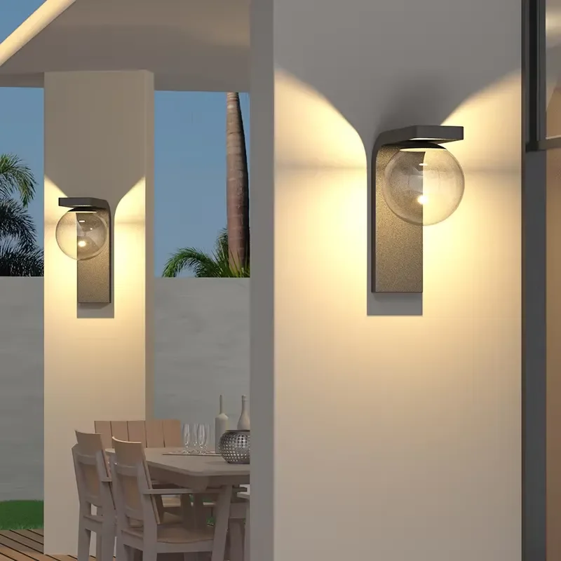 Landscape Villa Courtyard LED Decorative Wall Light Porch IP65 Waterproof Solar Garden Lights Indoor Outdoor Wall Lamp