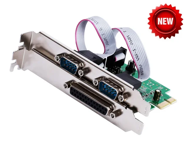 PCI-e Combo 2 Serial + 1 Parallel IEEE 1284 Controller card Express PCI to RS232 Com + Printer LPT Port Adapter Moschip win10