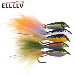 4PCS #10 #4 Trout Bass Fly Fishing Spoon Bait Lure Epoxy Minnow Streamer Fly Multiple Colors