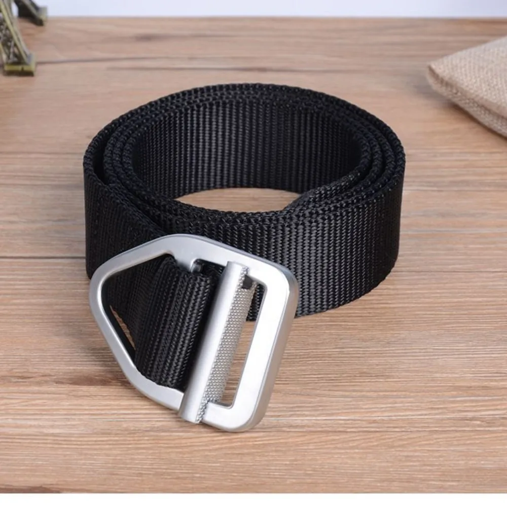 

Luxury 3.6cm Width Nylon Waist Belt Adjustable Pants Men's Business Belt Rescue Belt Waistband Metal Buckle Belt Outdoor