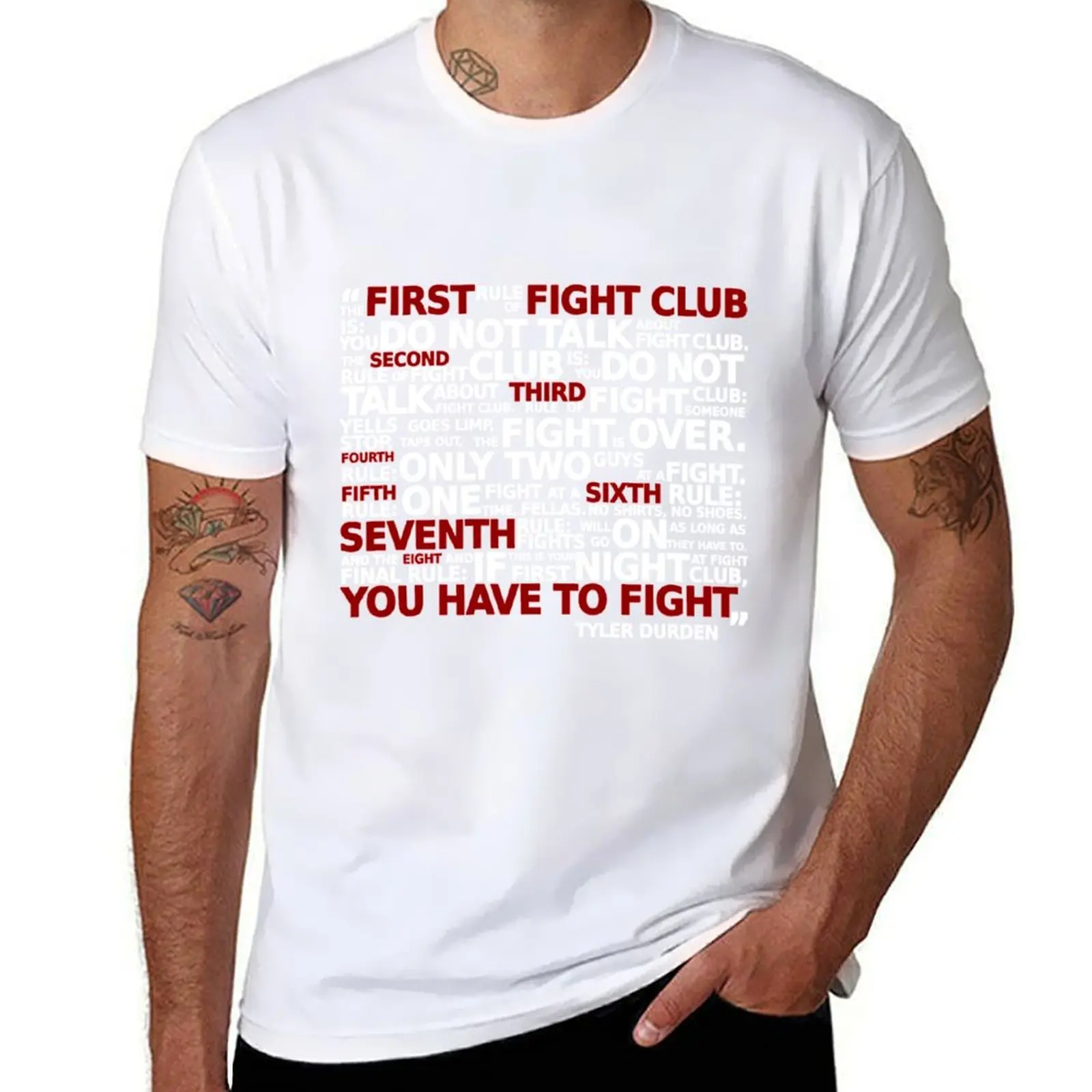 

Fight Club Rules T-Shirt t shirts designer graphic t shirts for man T-Shirt