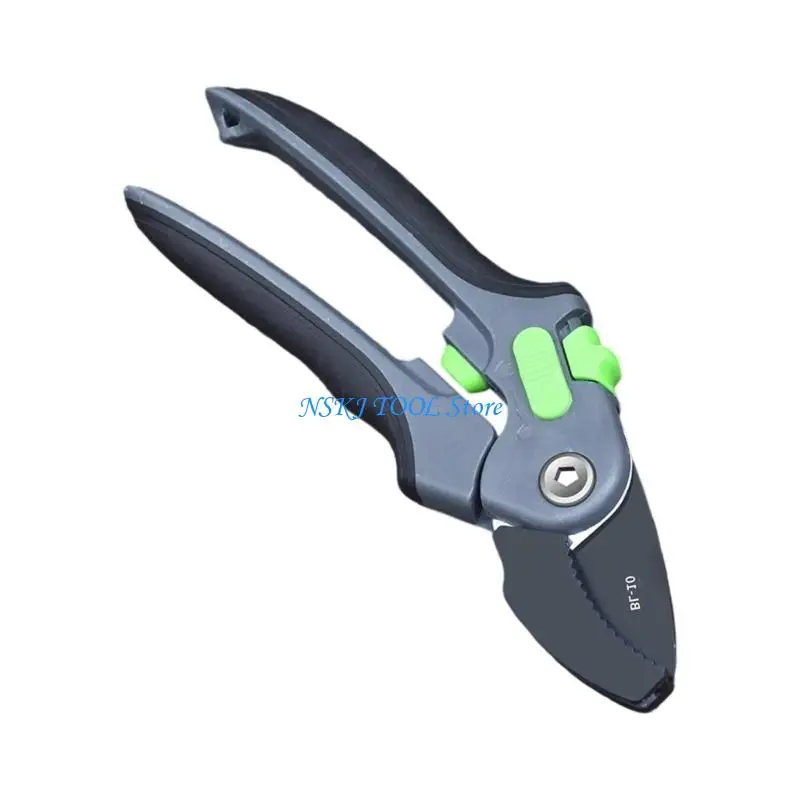 L8RC مقصات حديقة مريحة شديدة التحمل، مقص عالي الكربون من الفولاذ، تصميم خفيف الوزن مناسب لتقليم فرع الأشجار