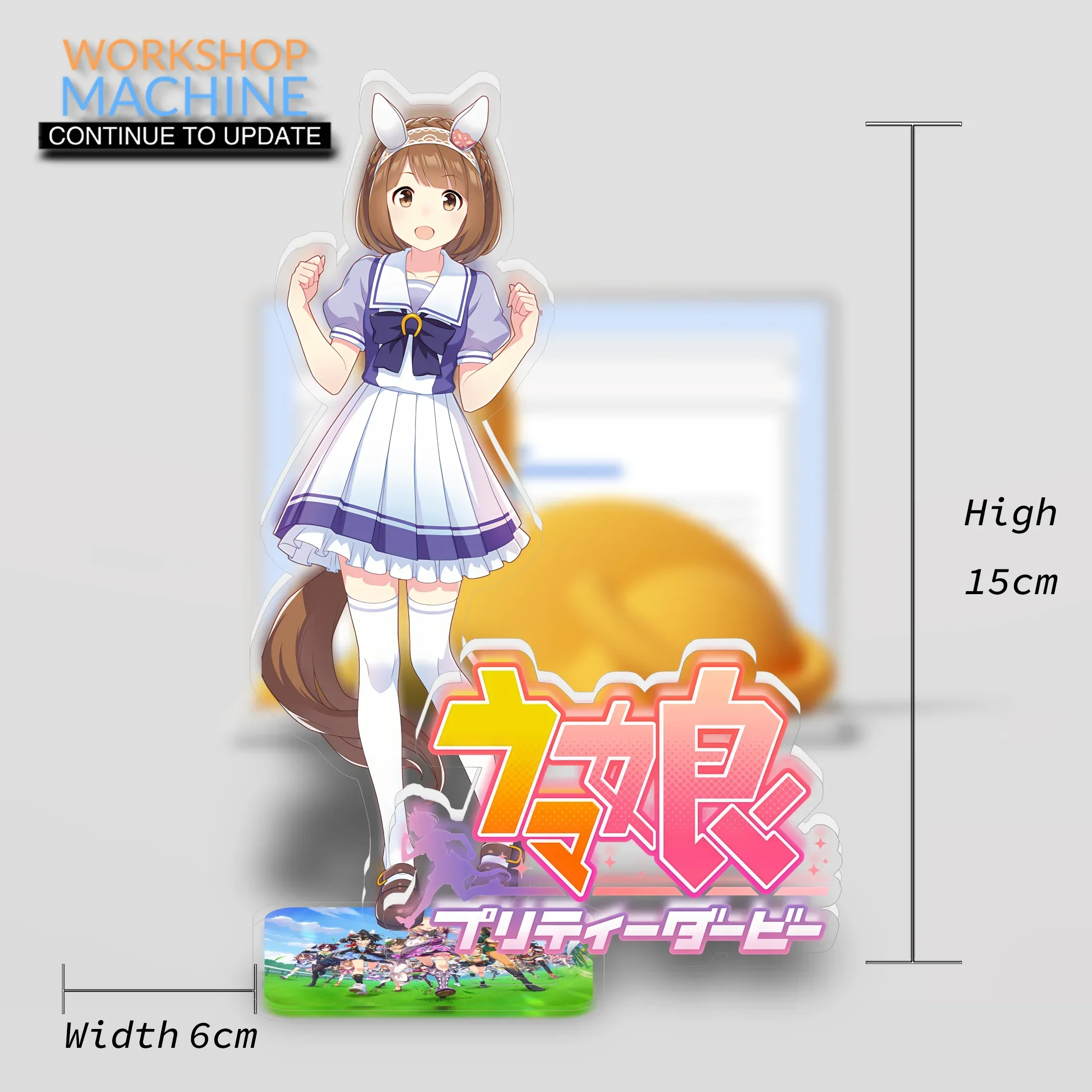 Acrylic Display Stand Strong Durable Manufacturing Not Easy To Wear and Tear Room Decorations Desk Uma Musume Pretty Derby 3p