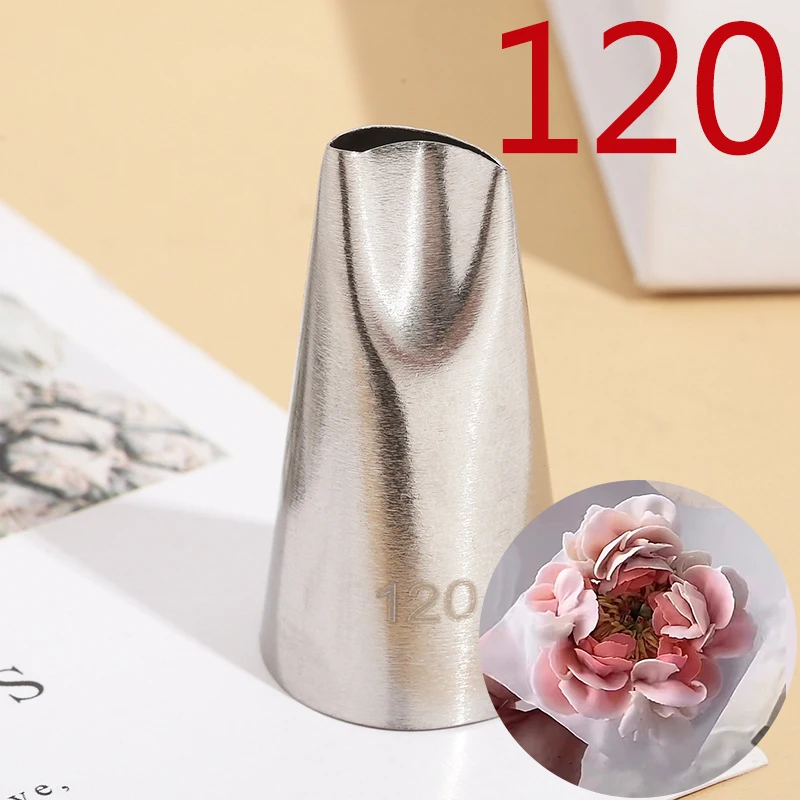 

BCMJHWT #120 Rose Petal Cream Piping Nozzles Pastry Fondant Icing Tips Baking Tools Cake Decorating Bakeware