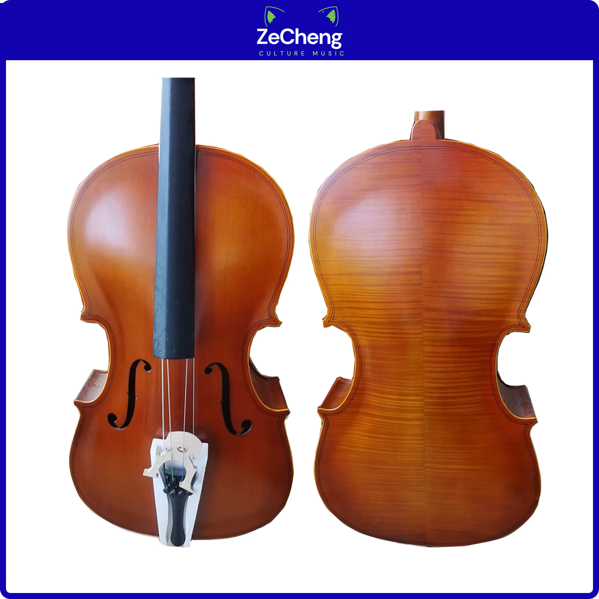 Matte Glue Cost-Effective Cello Full Size 4/4 4/3 1/2 1/4 High Quality Antique Style Cello for Beginners