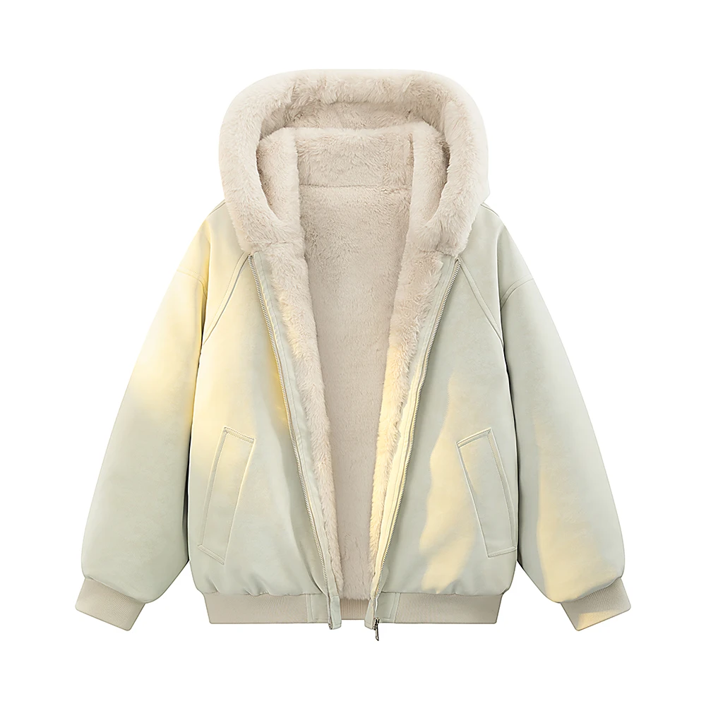 الشتاء الرجال عارضة معطف مقنع دافئ في الهواء الطلق سميكة يندبروف وسادة مبطنة أزياء الرجال ارتداء بلون فضفاض السترات #5