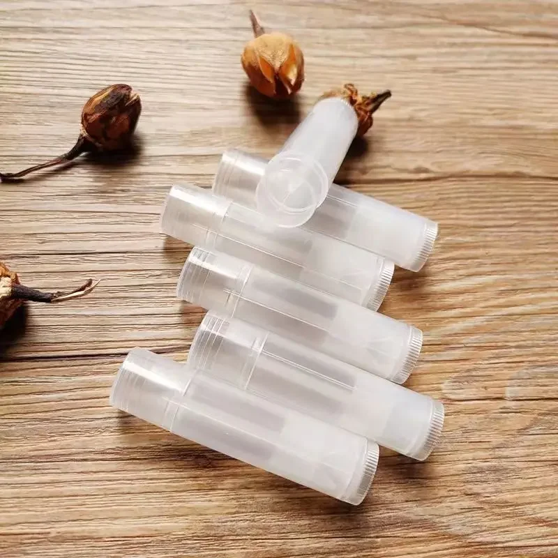 100Pcs 5ml DIY Empty Lipstick Bottle Lip Gloss Tube Lip Balm Tube Container Jars Balm Lip Gloss Tube with Cap Travel Makeup Tool