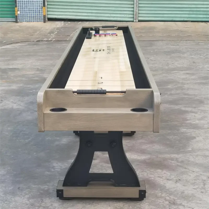 

New competition table Indoor leisure and entertainment Solid wood splicing slide Drizzle resin solid wood