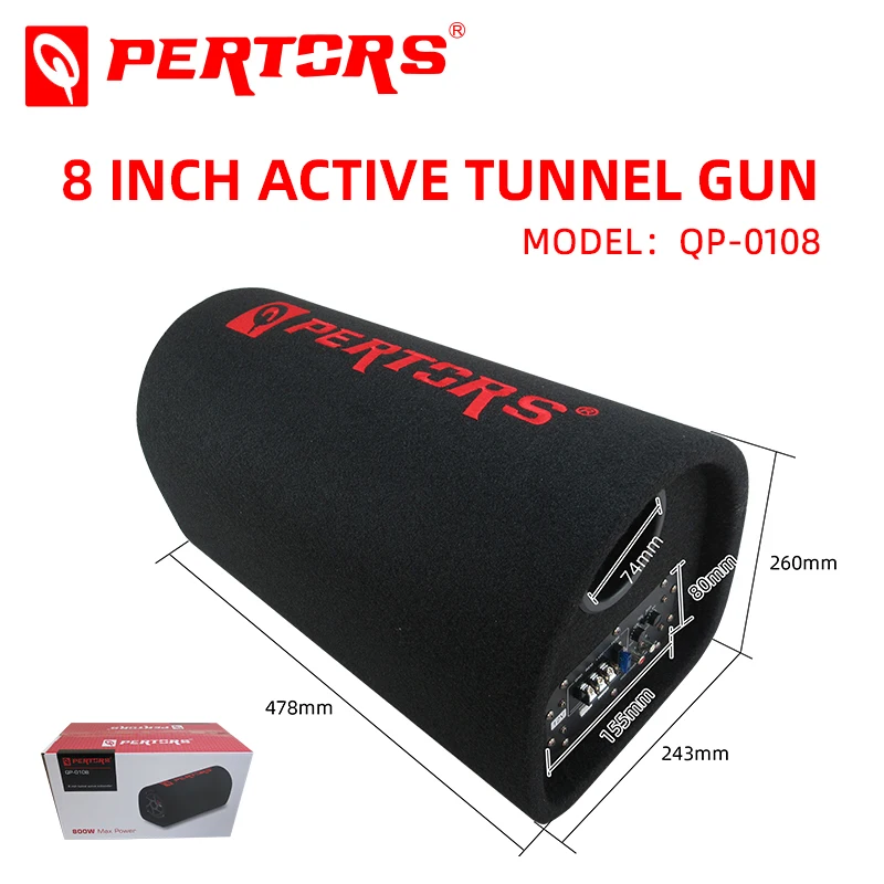 Car  Audio ,   12 v ,    800watts  ,  8inch   0108 Active  Subwoofer