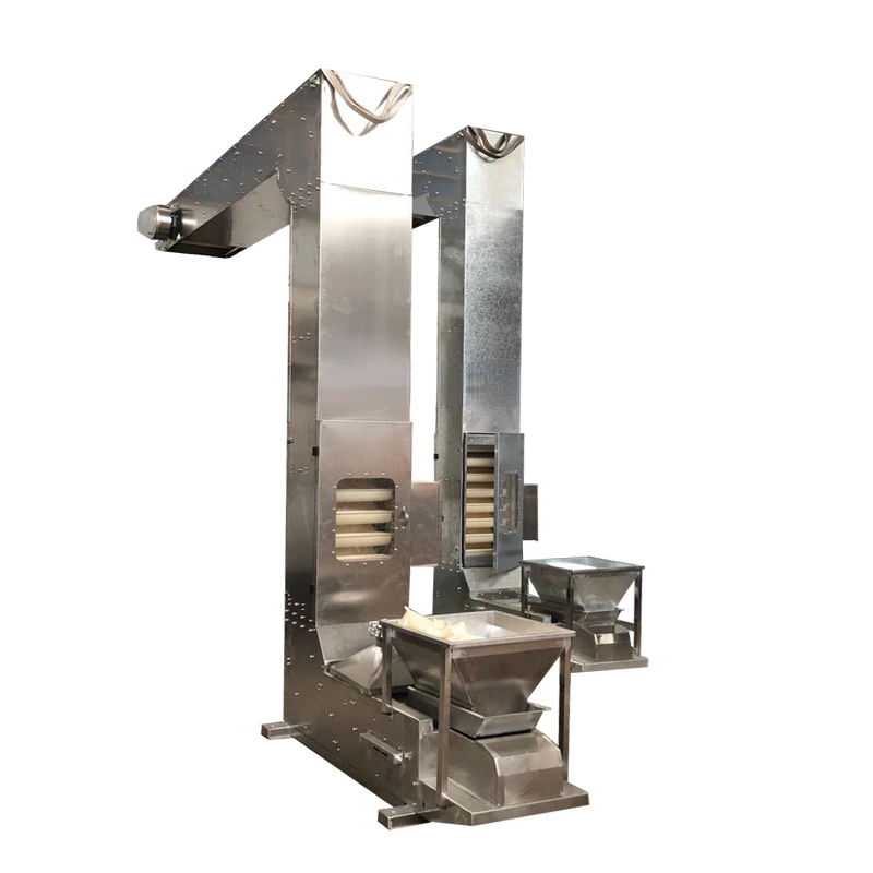 Stainless Steel Bucket Elevator Inflated Food Charging Machine Reciprocating Multi-Port Z-Type Conveyor