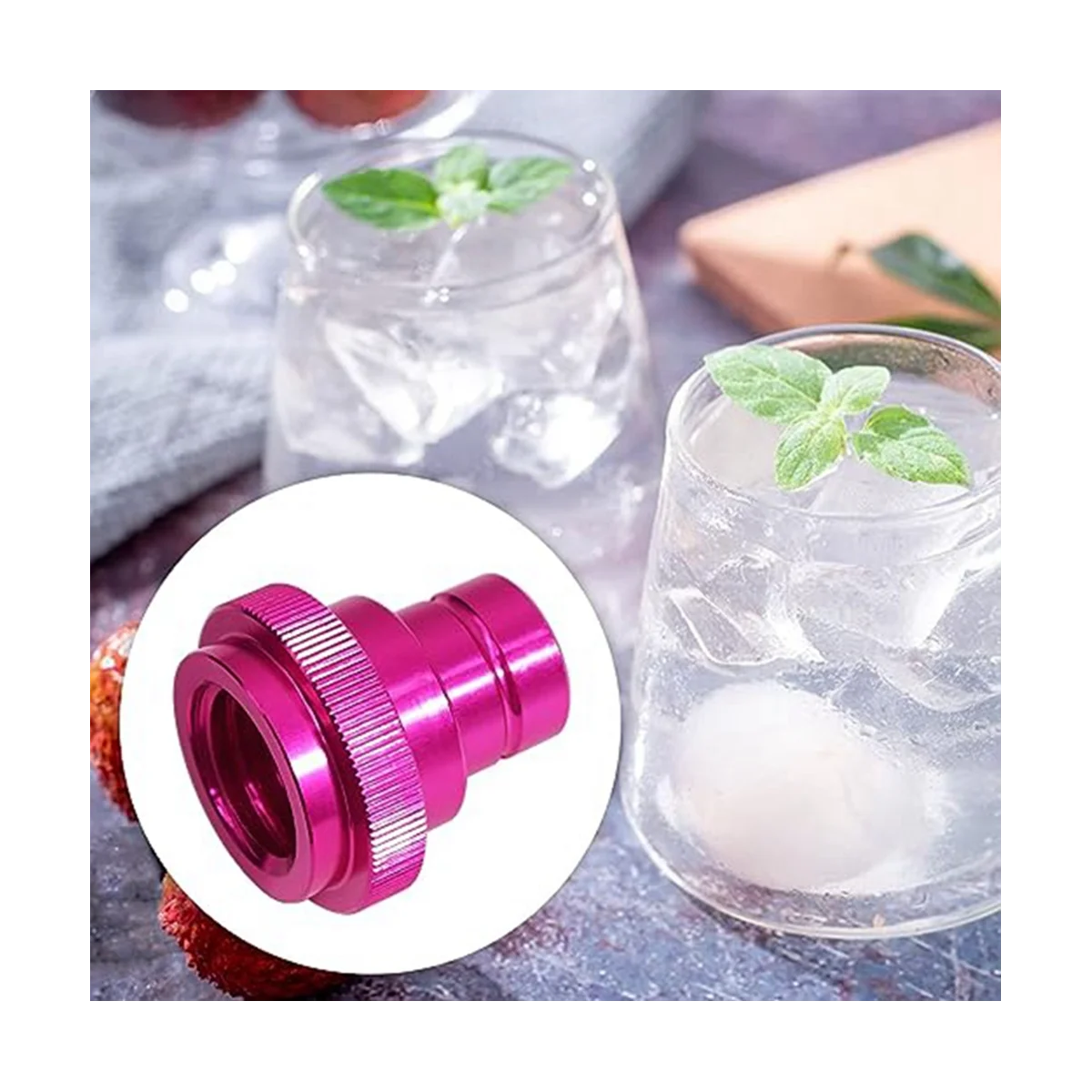soda adapter For Terra/Art//DUO Machine Soda Adapter TR21-4 Threaded Valve Refill 2 Set (Purple)