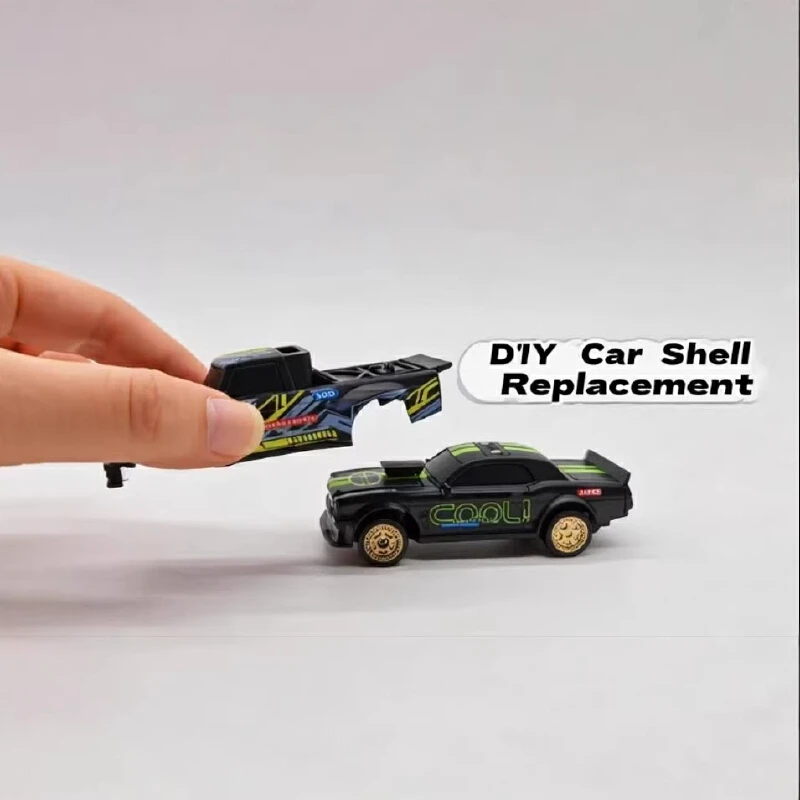 

Generic 1:64 RC Drift Car WiFi 720P Camera Remote Control Desktop Drifting Car With LED Lights For Kids RC Hobbyists