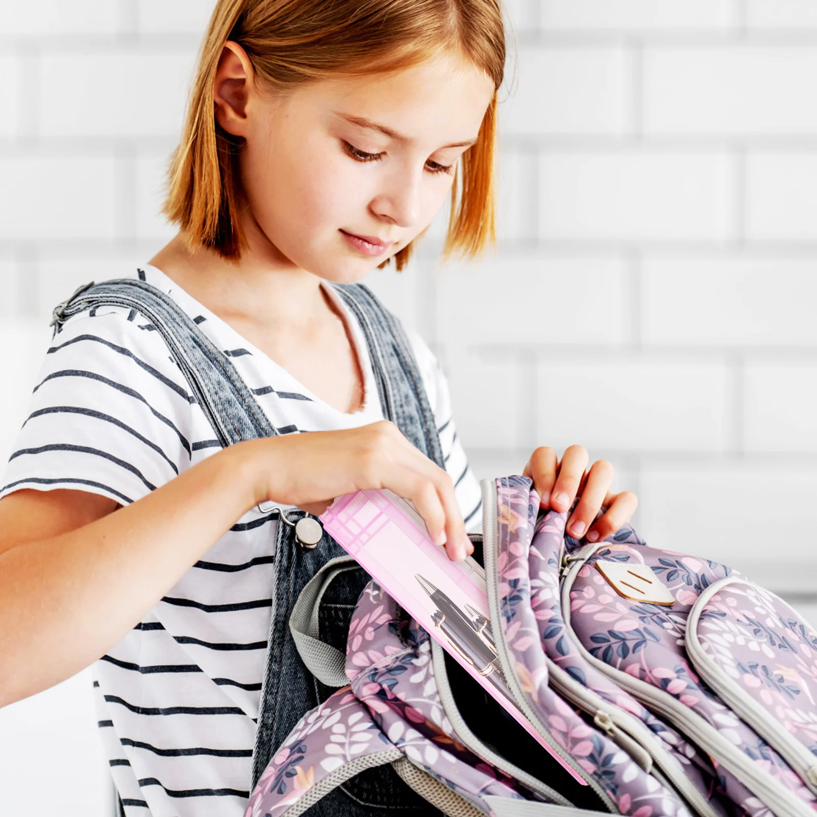 

6 pcs Pencil Box Clear Plastic Large Capacity Waterproof Transparent Stationery Storage For Markers Pens Organizer Case