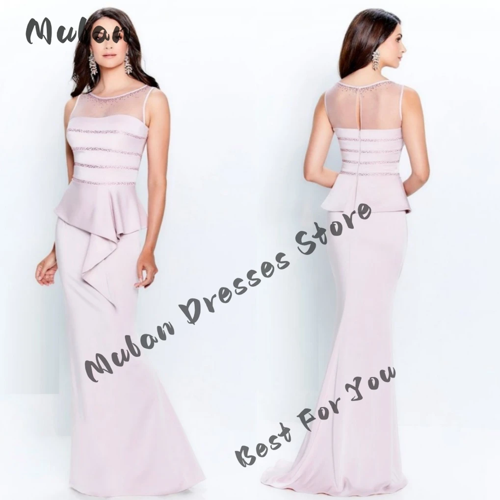

Customized Sleeveless Beaded Mermaid Mother Of The Bride Dresses Floor-length Elegant Women Prom Dresses Formal Party Gowns 2025