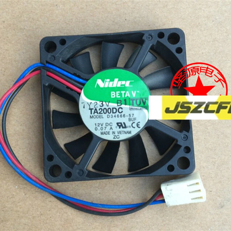 

1 шт. для Nidec DC12V 0,07A TA200DC D34666-57 BUF 5010 охлаждающий вентилятор
