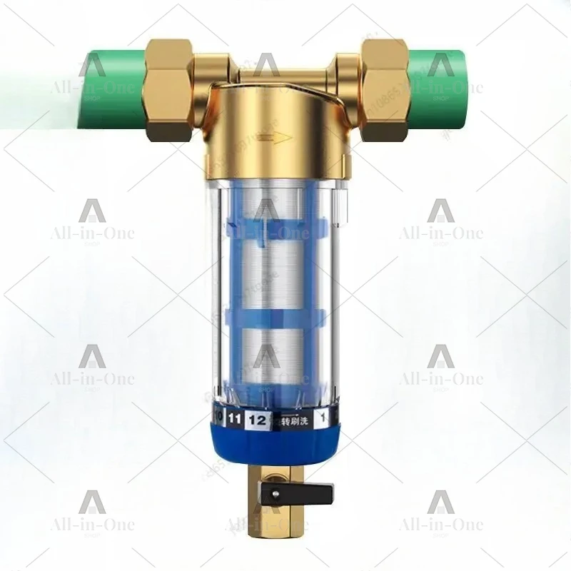 1 inch 6 minutes scraping pre-filter household backwash tap water filter pre-filter water purifier with