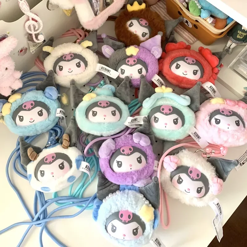 

Новая оригинальная виниловая плюшевая глухая коробка серии Kuromi 12 Zodiac, милая кукла, кулон, фигурка, загадочный подарок для девочек, модная сумка, игрушка