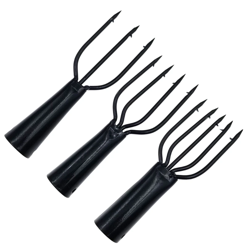 Fishing Forks Spring Steel Fishing Barbed Prong Gaffs Harpoons