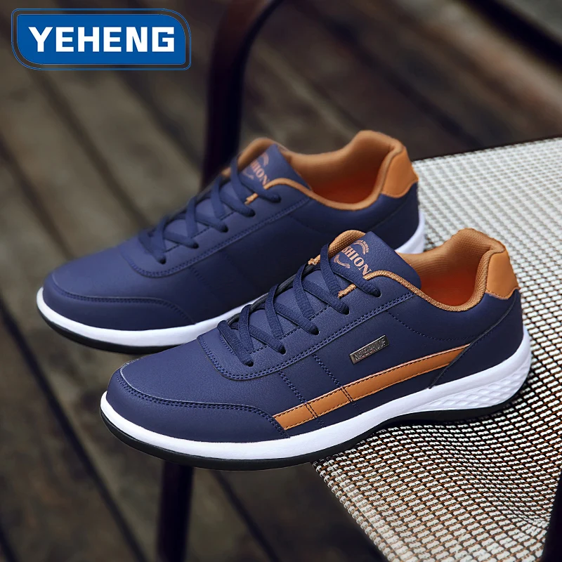 

Мужская обувь, весенне-осенние уличные водонепроницаемые прогулочные кроссовки, мужская кожаная спортивная обувь для отдыха, нескользящая обувь для тенниса для мужчин