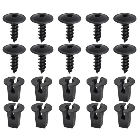 20 шт. для VW Golf Audi Seat Skoda решетка бампера юбка Torx винт болт N 90974701   Зажим для защиты от брызговика на подкладке колесной арки автомобиля 5 x 16 мм
