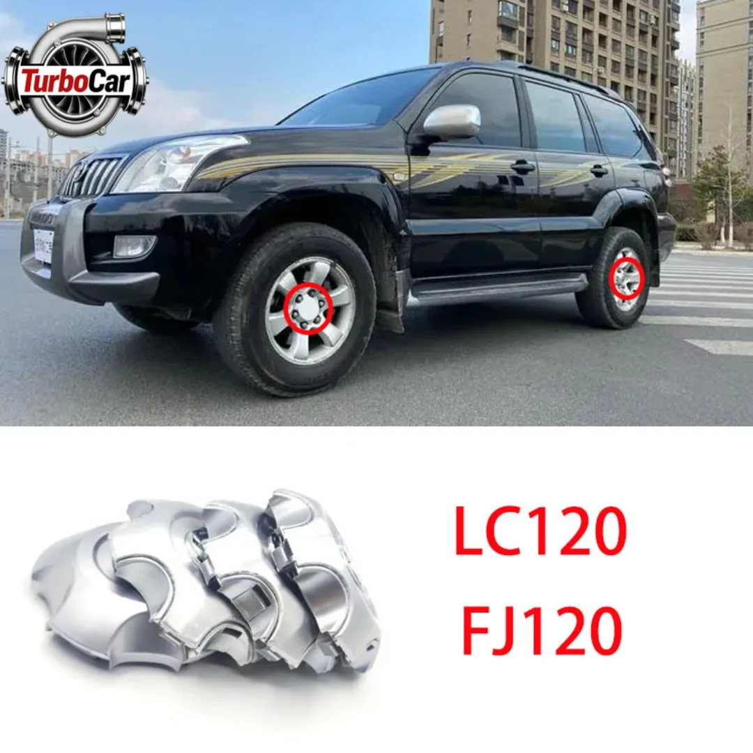 

4Pcs Wheel Center Hub Caps Covers For Toyota Land Cruiser Prado LC120 FJ120 2700 4000 Hubcaps Replacement