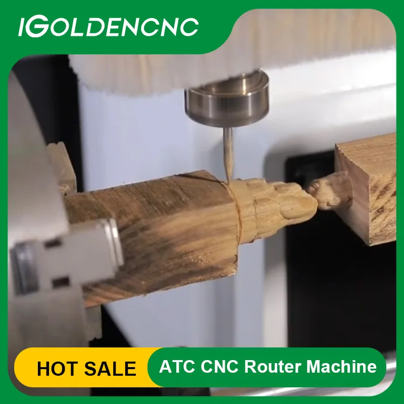 Woodworking 1325 4 Axis Cnc Router Machine With 180 Degree Swing Head Wood Router Engraving Foam Wood