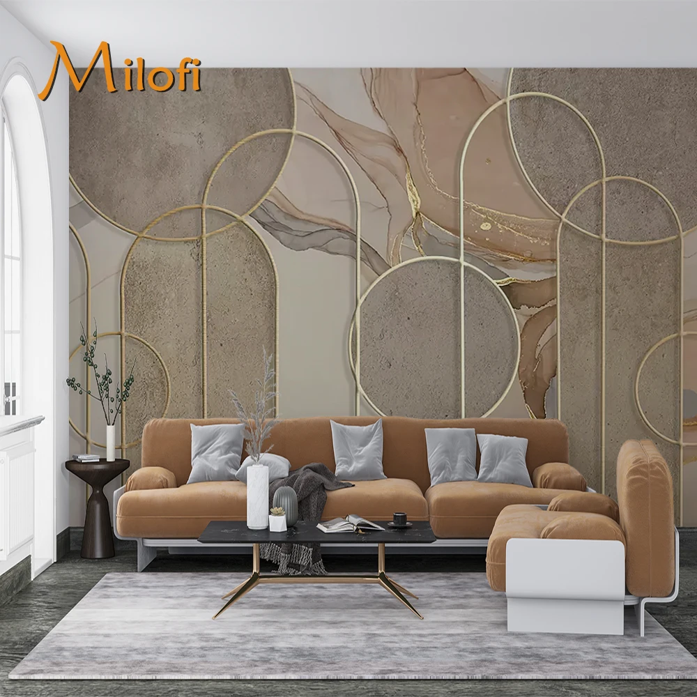 Milofi customizes 3D fluid backgrounds, 3D geometric photos, wallpapers, murals, home decor paintings