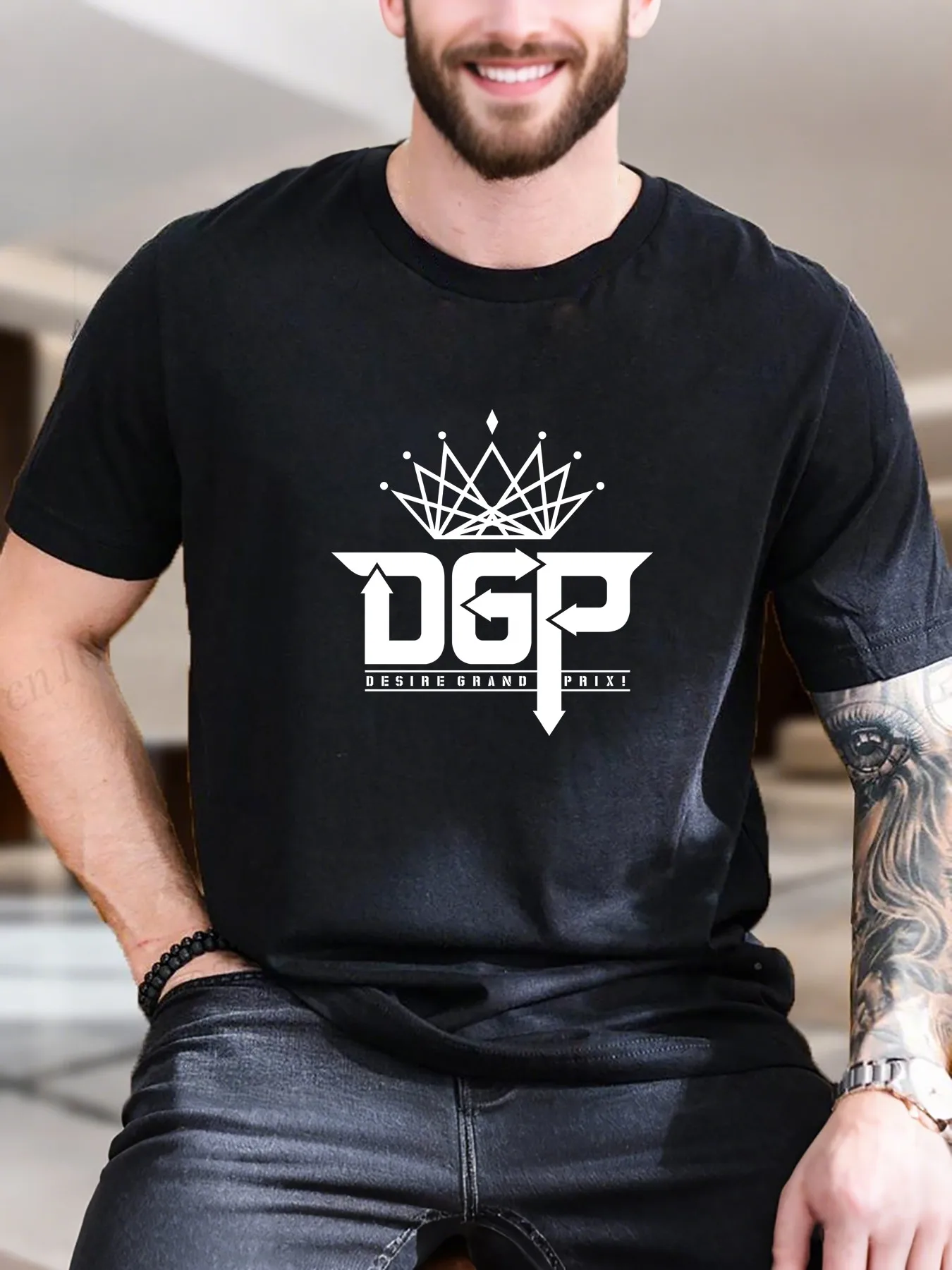 

Men's Printed Short Sleeve T-Shirt - Surfing Beach Design, 100% Cotton, Comfortable & Stylish, Casual Summer Fashion, Trendy & V