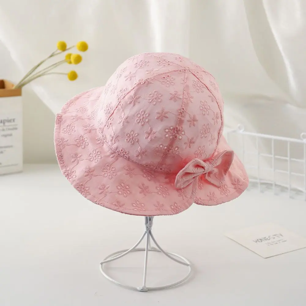 

Cute For 0-18 Month Wide Brim Sunscreen Bucket Hat Toddler Kids Beach Cap Baby Sun Hat