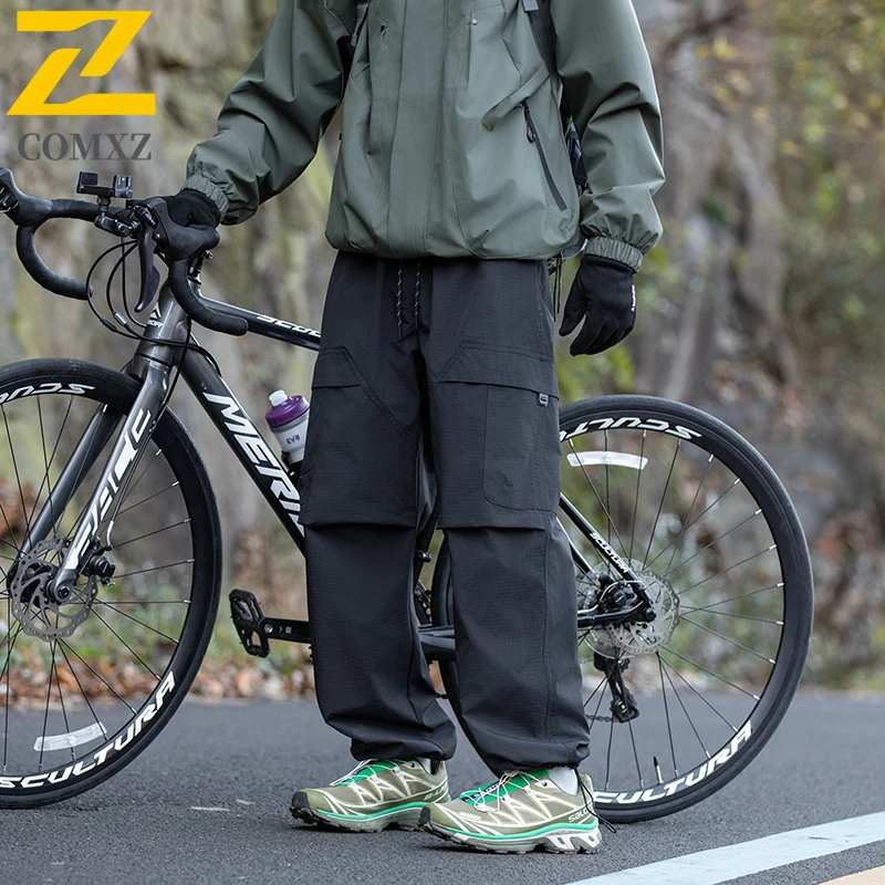 Men's Cargo Pants 2025 New Autumn Vintage Mountain Climbing Utility Trousers Outdoor Cycling Camping Lightweight Workwear Pants