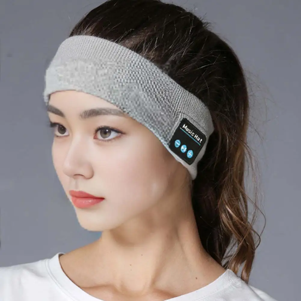 Workout Headband with Music Wireless Stereo Sound Bluetooth Headband for Sports Fitness with 3-6 Hours Battery Life for Music