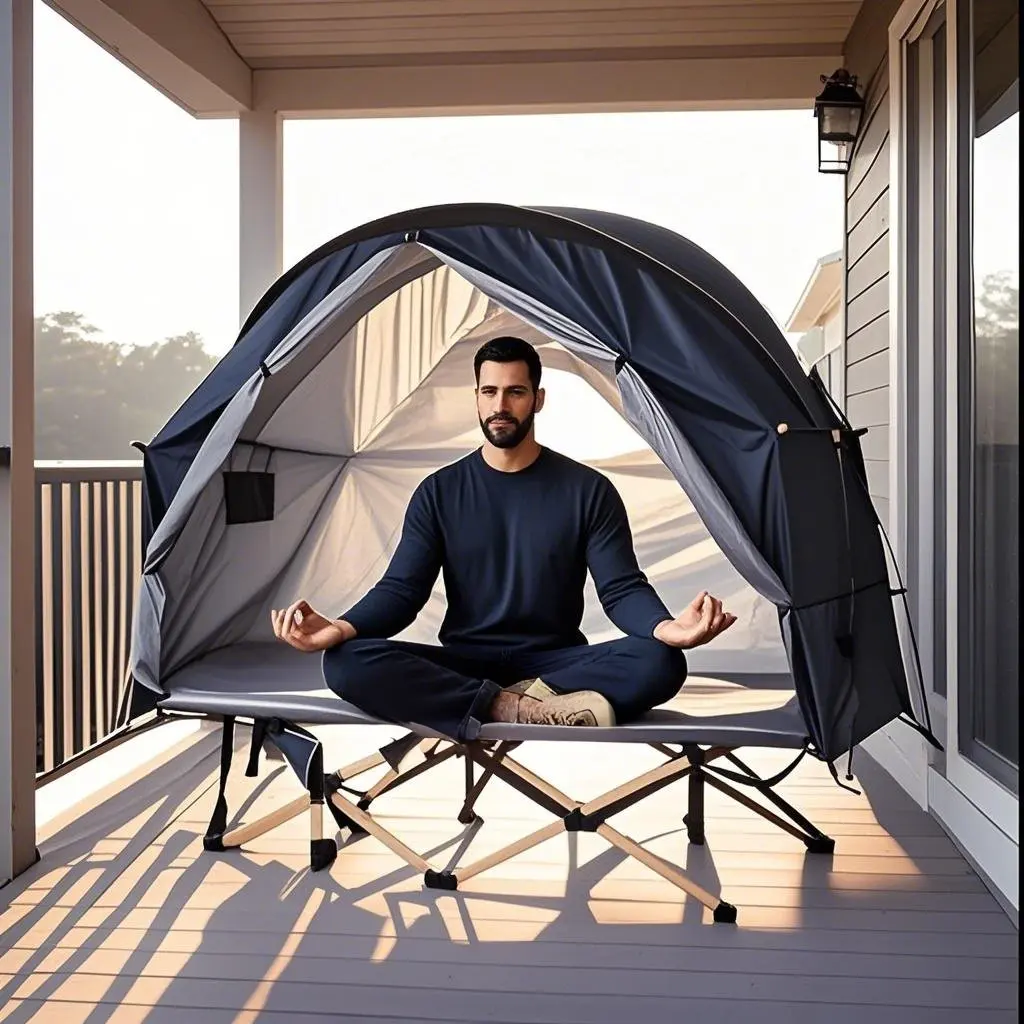 

Портативная всепогодная палатка для кемпинга на 1 человека — стальной каркас с перекрестными дужками, арочный дизайн для катания снега, без кровати в комплекте