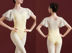 Leotardo de baile de Ballet de práctica diaria para mujer, Ropa de baile de gimnasia de equipo de nuevo diseño, leotardo de Ballet profesional para adultos